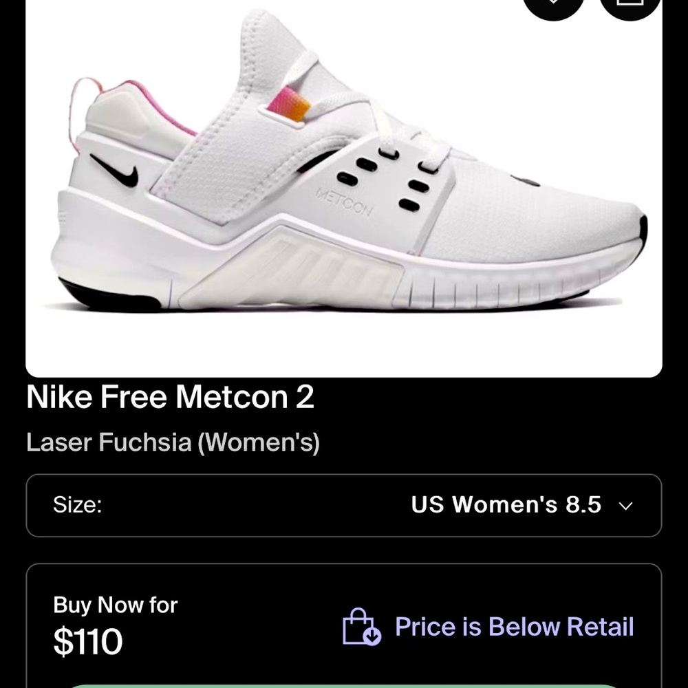 Nike free Metcon 2 women’s size 8